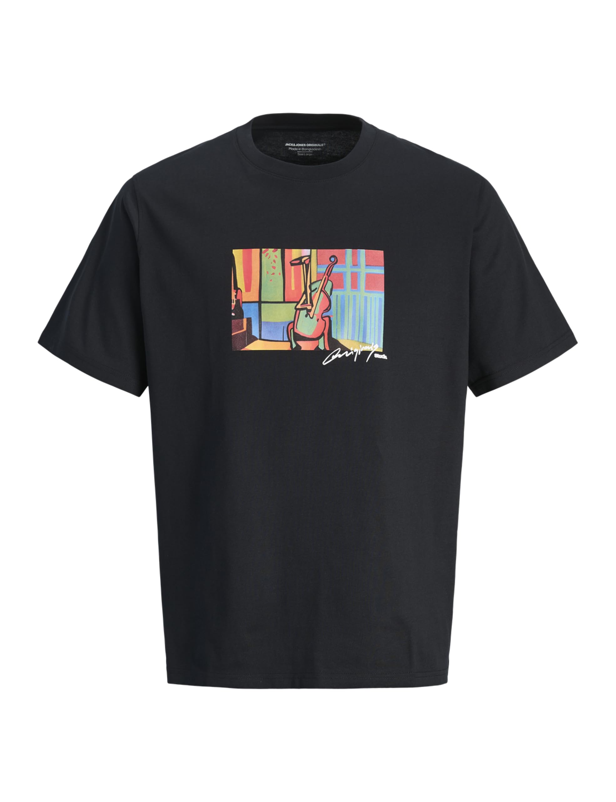 JACK & JONES Jormanchester Cubism Front Tee Ss Cn
