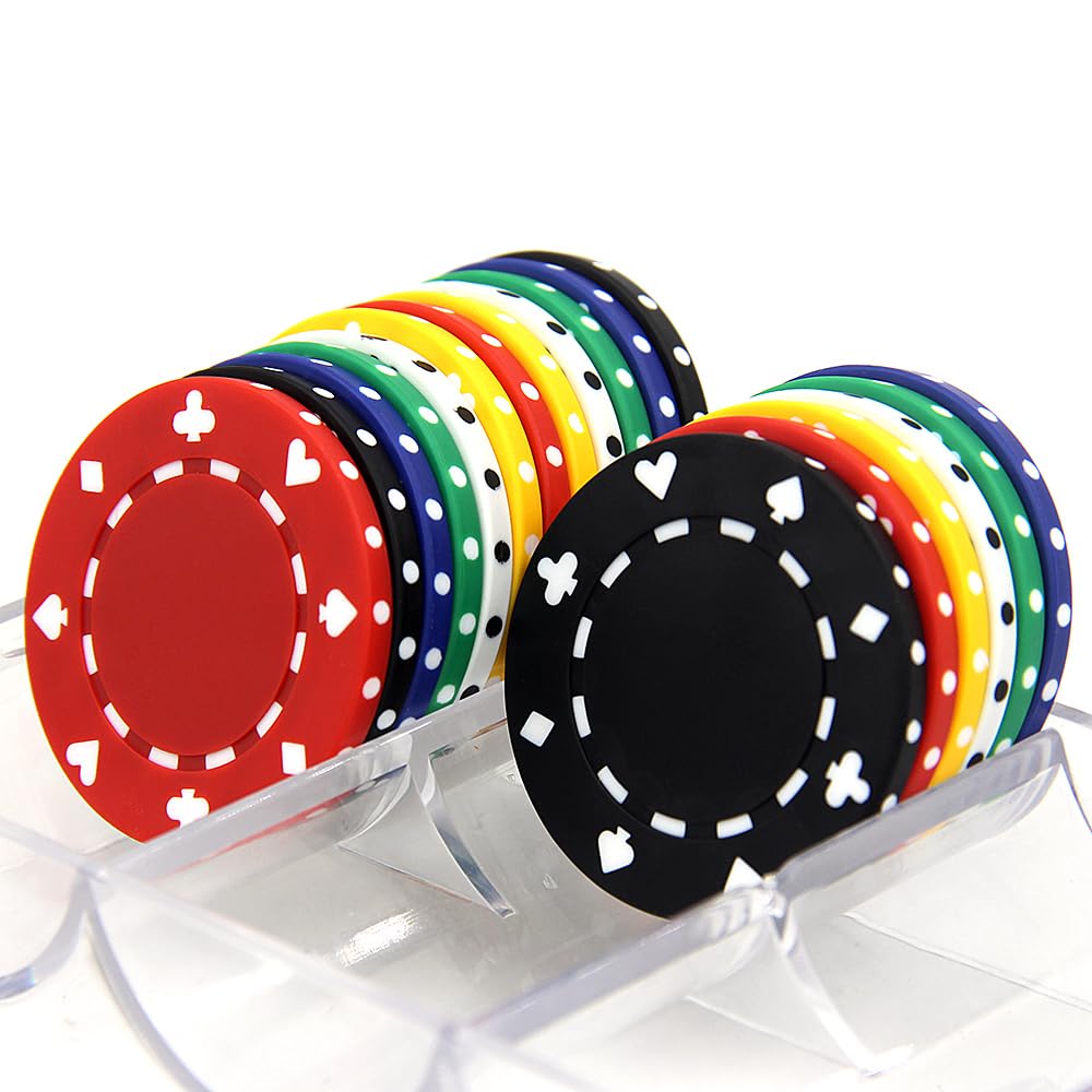 100 jetons de poker personnalisés de la taille du casino, imprimez en couleur votre image et votre texte, jetons de poker en argile de 11,5 g pour blackjack, tournois, clubs de cartes (bleu)
