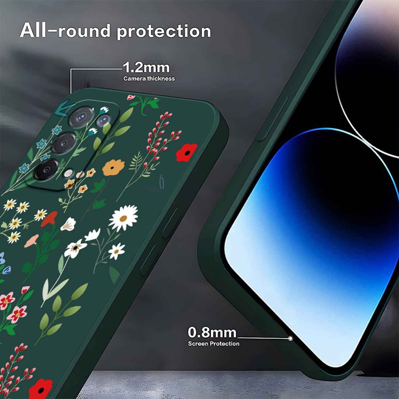 AtFoliX Película Protectora De Vidrio De Plástico Compatible Con Unihertz Atom L Glass Protector, 9H Hybrid