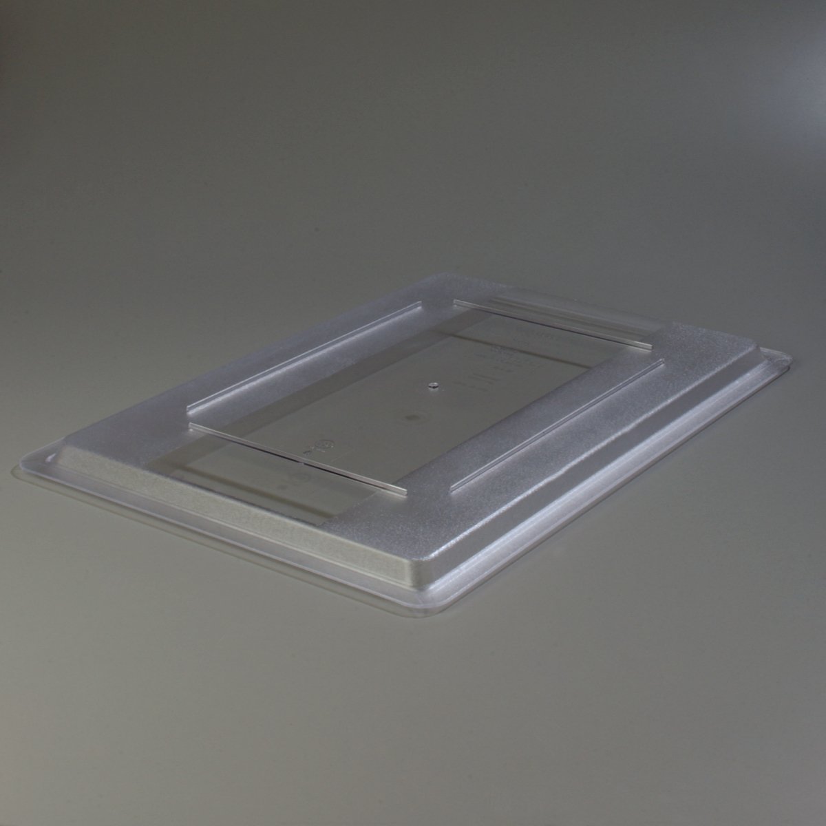 Carlisle Contenedores de almacenamiento apilables transparentes, policarbonato, transparente, 26" x 18" Lid