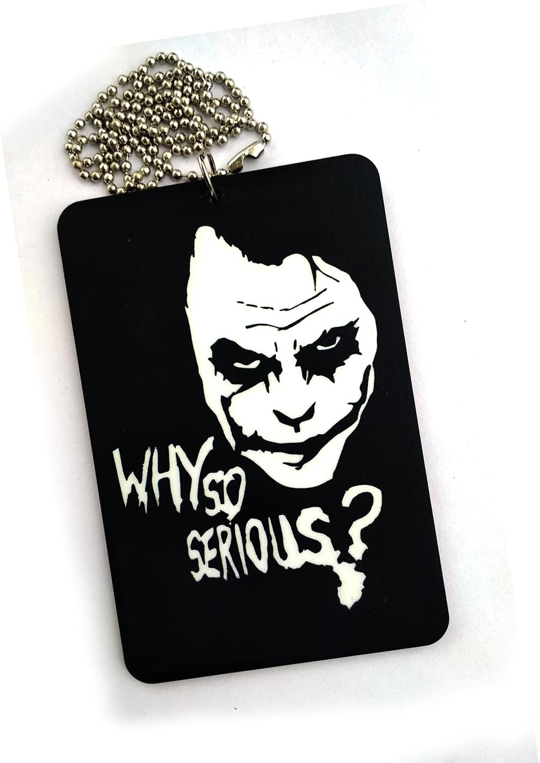 Printjas Joker Serious Car Hanging Acrylic Double for Rear View Mirror Lord Shiva Decoration of Car Decor