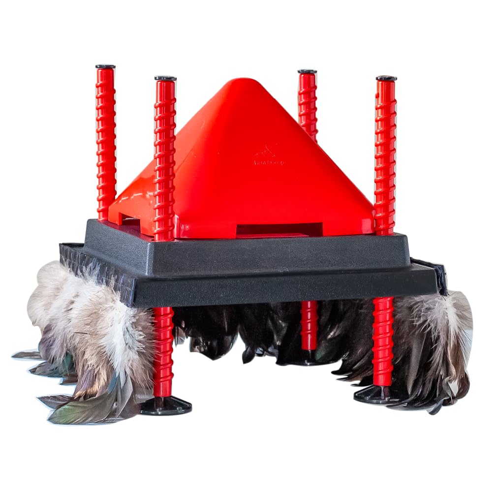 RentACoop Chick Brooder Heating Plate and Anti-Roost Cone Set - Brooder Heating Plate Warms Up to 15 Chicks - Chick Heater with 25 Adjustable Heights and 13 Watts - Safer Than Heat Lamps - 10" x 10"