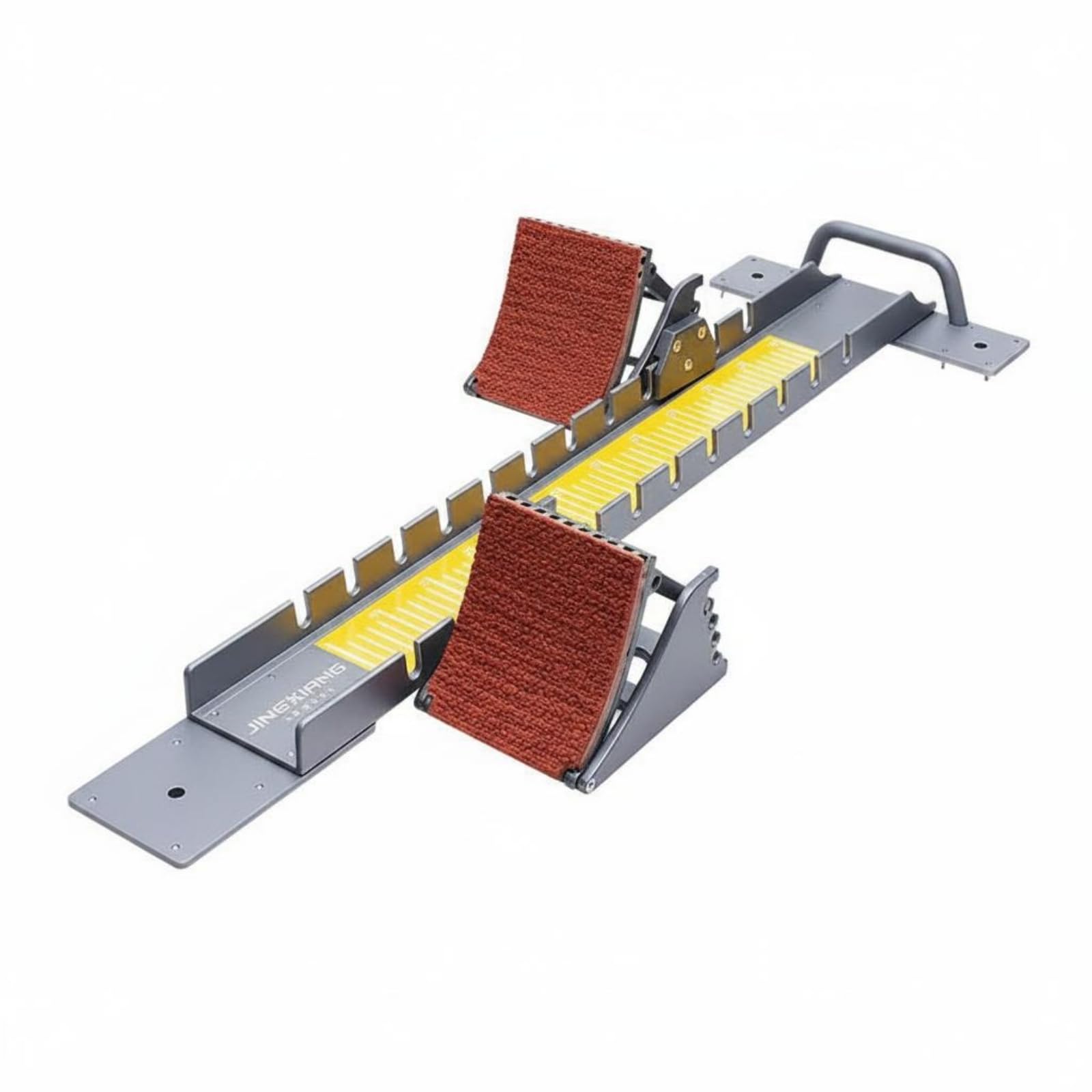 Gralara Leichtathletik-Startblock verstellbar verstellbarer Startblock rutschfeste Gummipedale Sprintstartblock für Training, Leichtathletikbahn, 90A