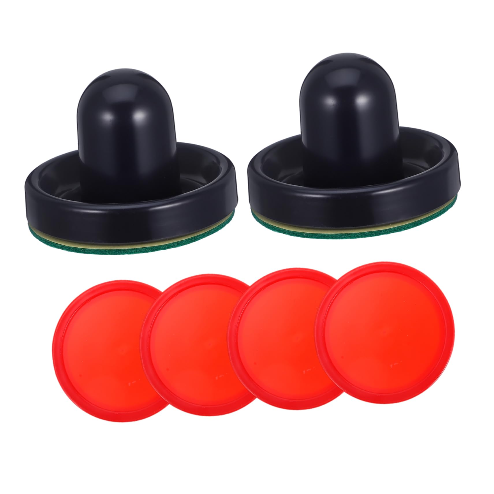 Yardwe 76mm Air Hockey Replacement Hockey Pushers Set Paddles Easy for Worn Out Equipment