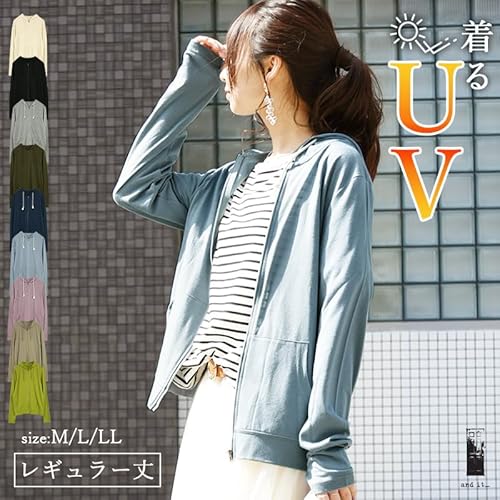 and it_ UVカット指穴ZIPパーカー レディース L