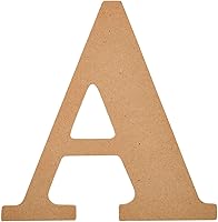 Vista 9 de Plaid Letra de madera sin acabar, 20,3 cm de superficie de madera perfecta para proyectos de bricolaje, manualidades y artes, 63594