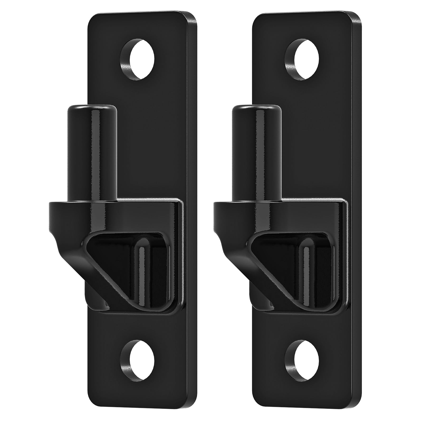 Insaga Wall Mount Gate Hinge 6mm Heavy Duty Steel Gate Hinges with 0.6" Pin, Electroplated Anti-Scratch Surface, 4.9" x 1.5" Farm Gate Hinges for Wood Gates & Fences, 2Pcs