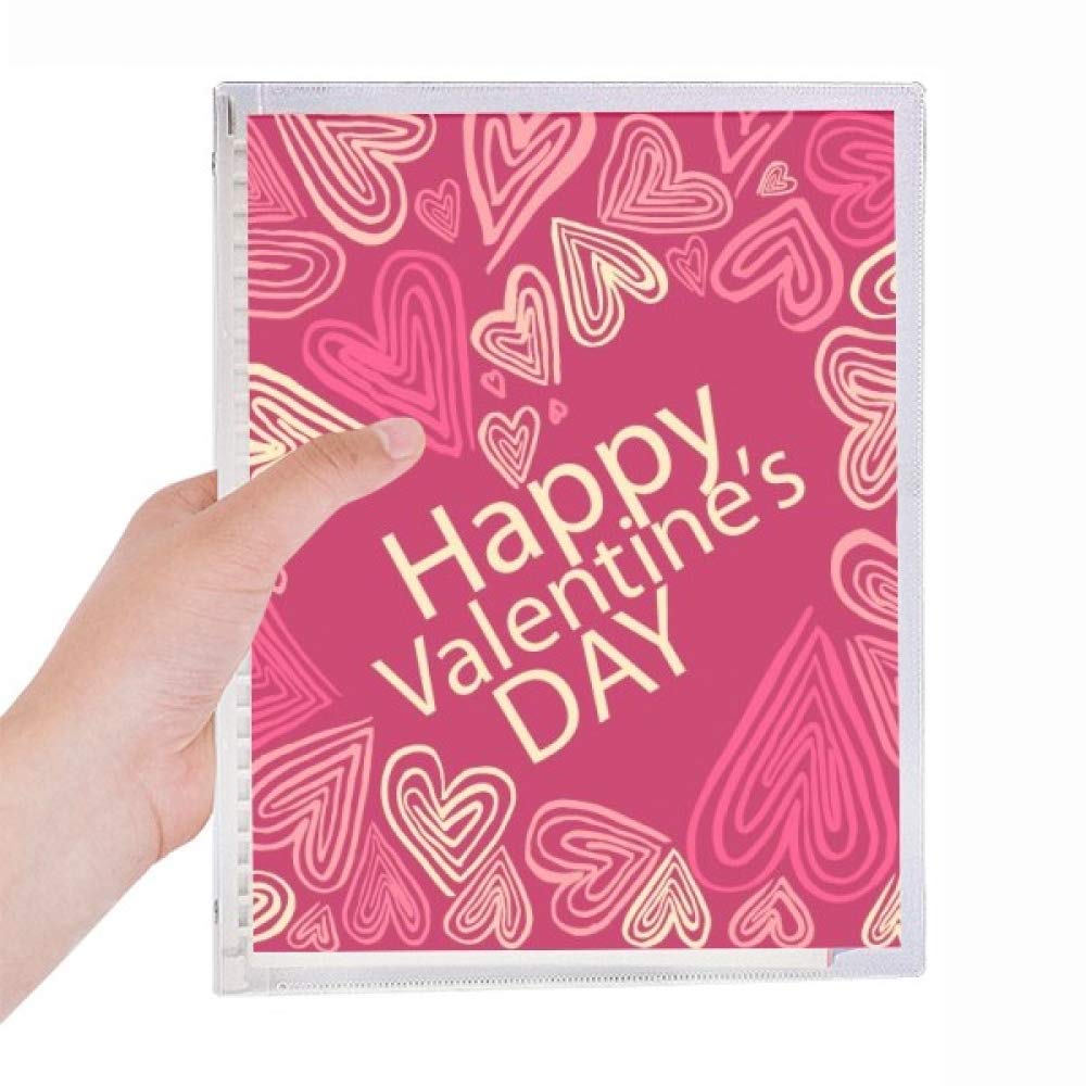 Carnet Valentine's Day rose spirale écriture journal - 5