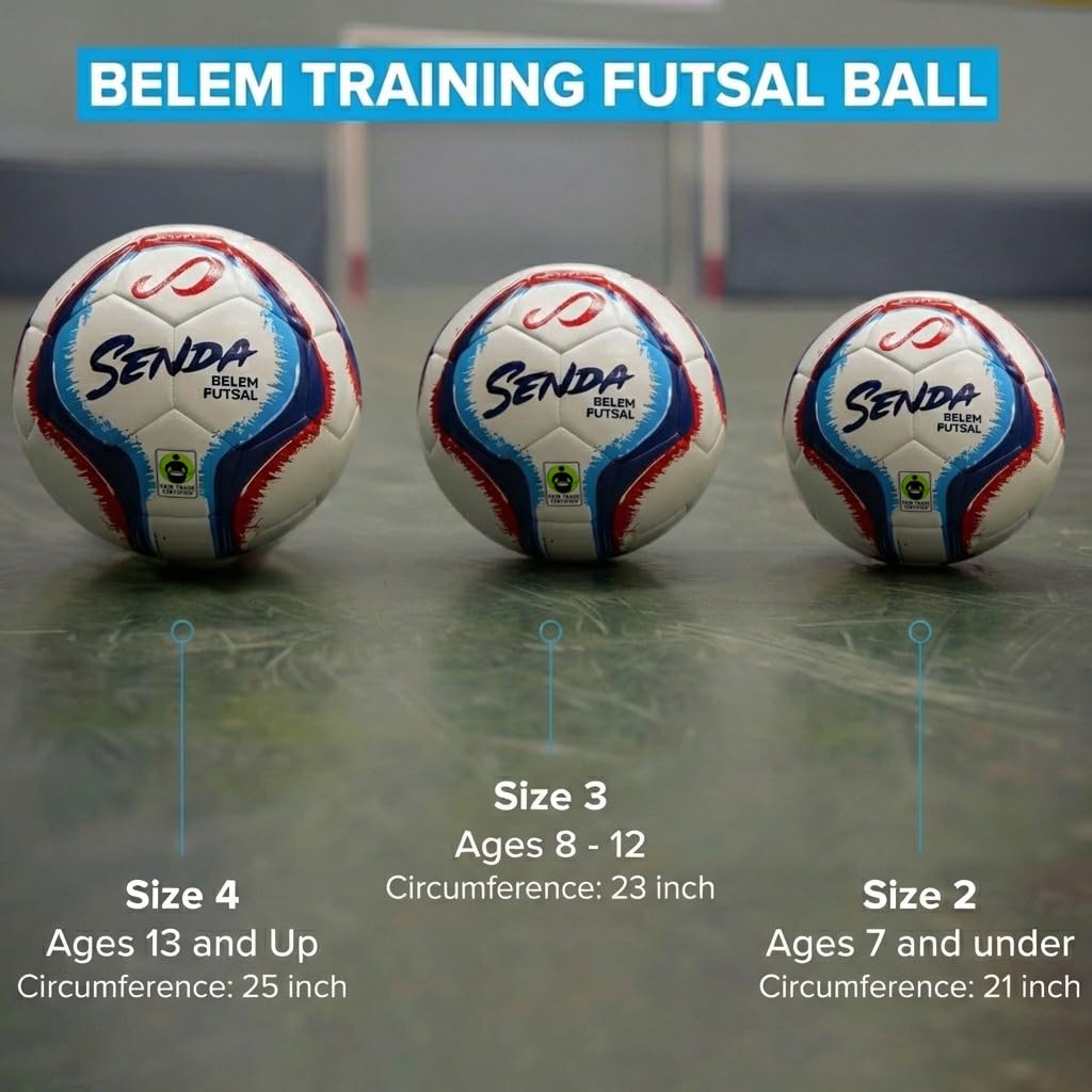SENDA Belem - Balón de fútbol sala de entrenamiento, certificado de comercio justo