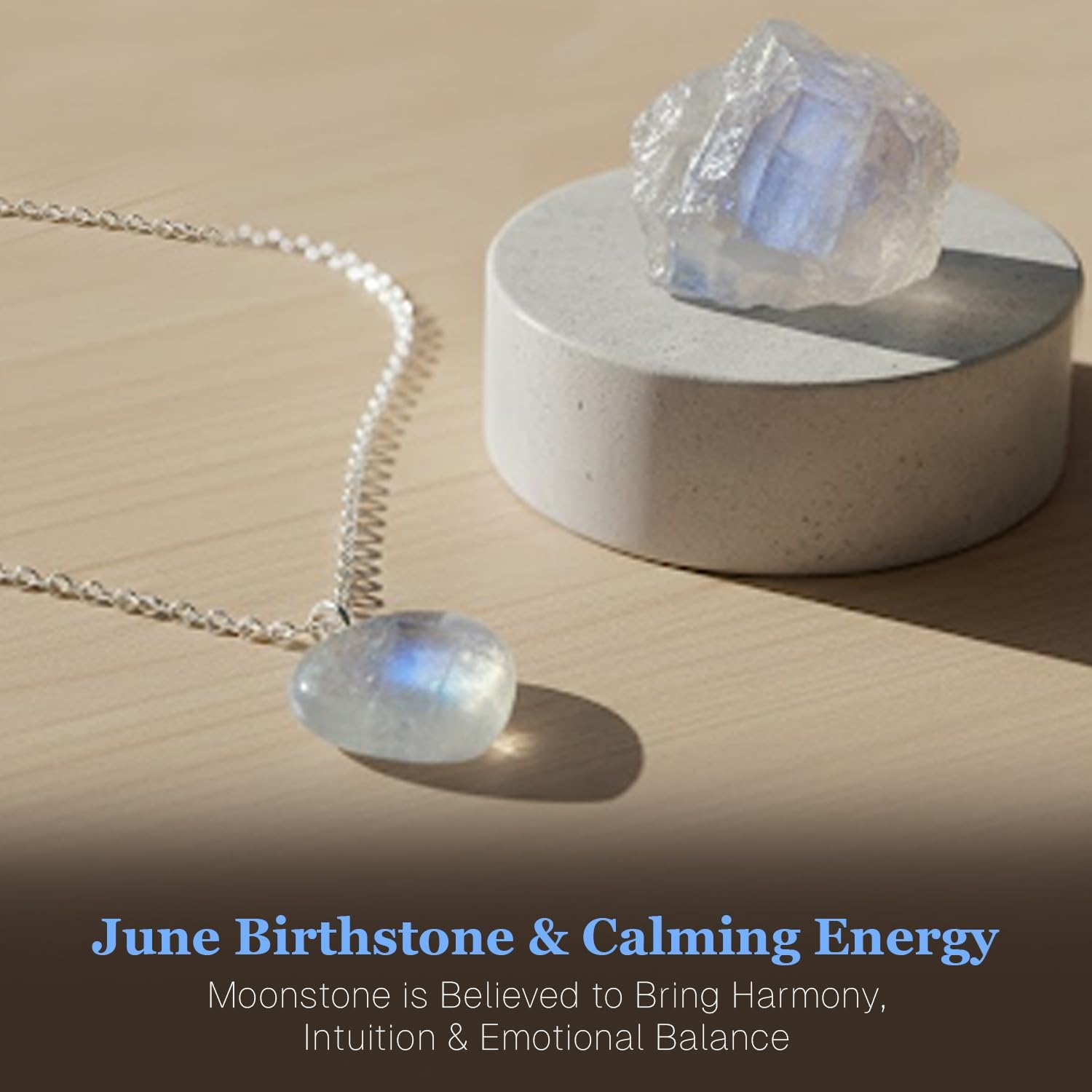 Heart Necklace for Women, Gemstone Pendant Necklace, Heart Shape Pendant, Healing Crystal Necklace, Lightweight Wear, 925 Silver 16+2" Adjustable Chain, Valentine's Gift for Her - Image 5