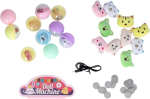 Miniatura 8 de Mini máquina de garras para muñecas, mejora la coordinación de la mano y los ojos, 10 unidades, con forma de cáscara de huevo, juguete interactivo