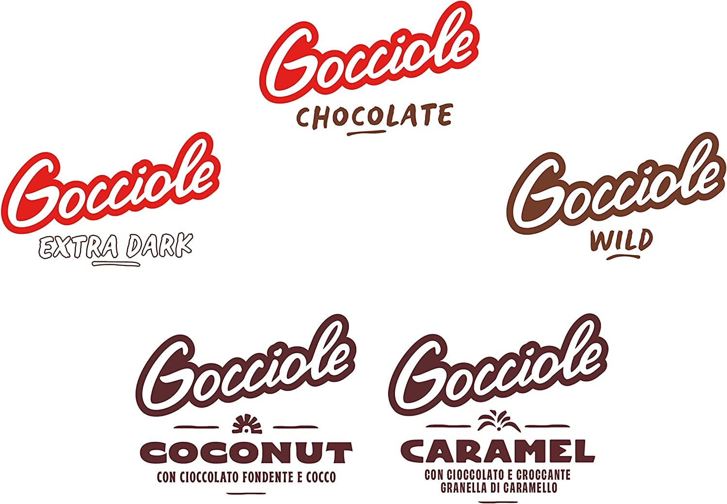 Maxi Mix Gocciole Biscotti assortiti, Kekse Schoko-Karamell-Cocco 15 x 300g