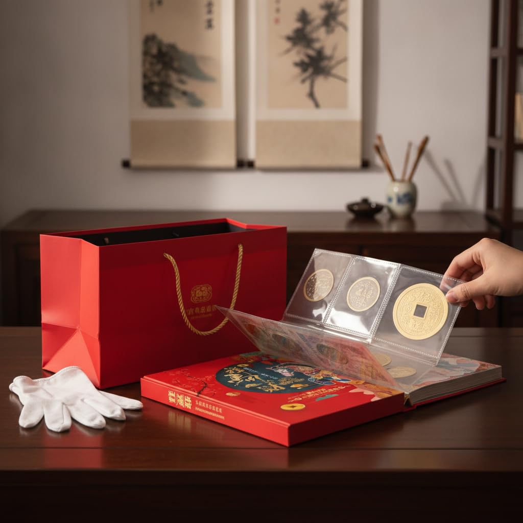 Álbum Colección Monedas y Sellos
