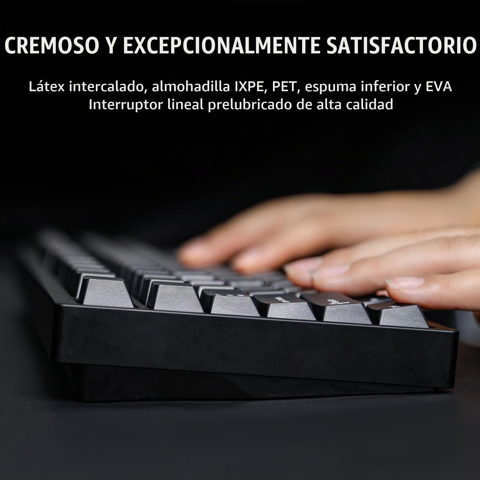 EPOMAKER P87 Teclado Mecánico Inalámbrico de Aluminio para Juegos, Programable con QMK/Via, Diseño 87% US, Bluetooth/2.4Ghz/USB-C, con Perilla de Metal CNC y RGB (Negro, Zebra Linear)