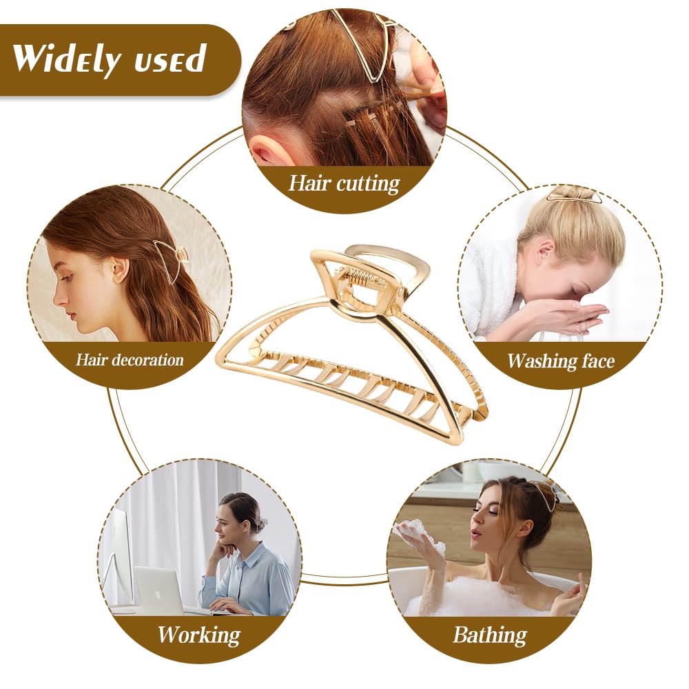 Fermagli per capelli da donna in metallo argento oro clip per capelli artiglio clip per capelli grandi fermagli per capelli clip per capelli clip per capelli clip per capelli per regali spessi per