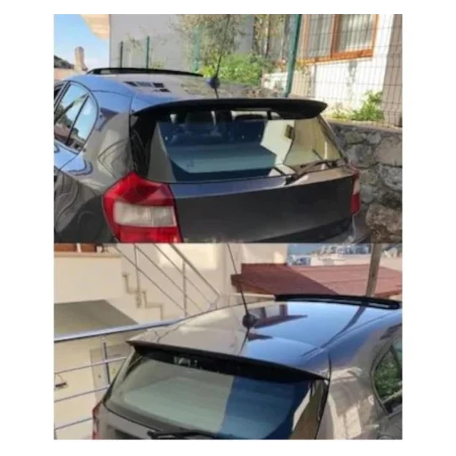 Alettone ​Spoiler Per BMW Serie 1 E81 E87 2005 2006 2007 2008 2009 2010 2011 Spoiler Sul Tetto Estensione Kit Corpo In Fibra Di Vetro Spoiler Posteriore(Gloss Black)