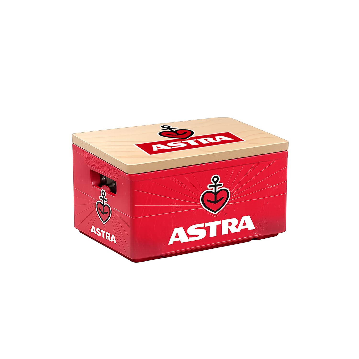 ASTRA Bierkastensitz, Sitzauflage, Praktische Sitzgelegenheit für deinen 20er Bierkasten