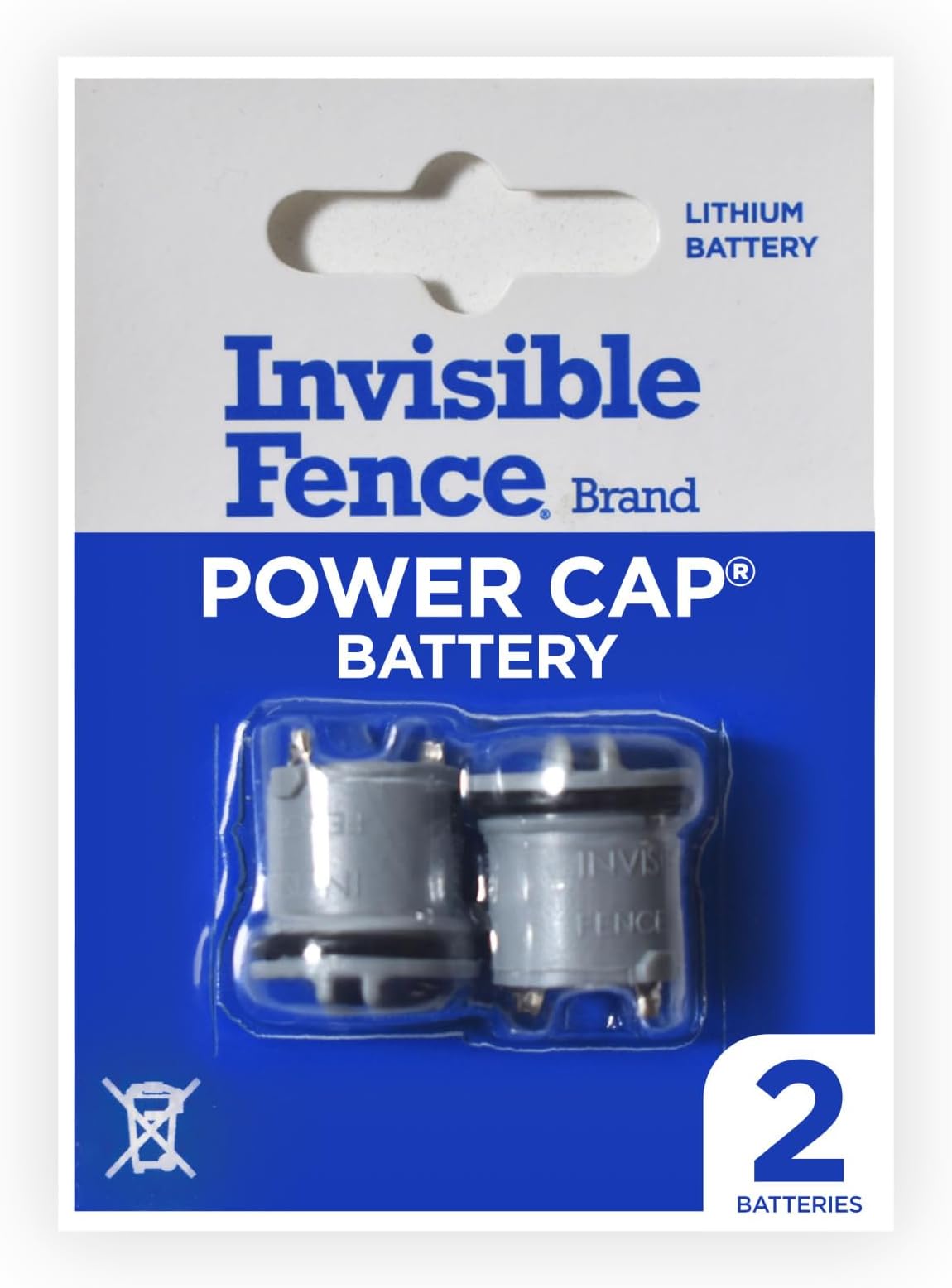 INVISIBLE FENCE Power Cap Batteries for MicroLite and MicroLite Plus Computer Collar Units – Also compatible with MaxDog and MaxDog Plus Invisible Fence Dog Collars - 2 Pack