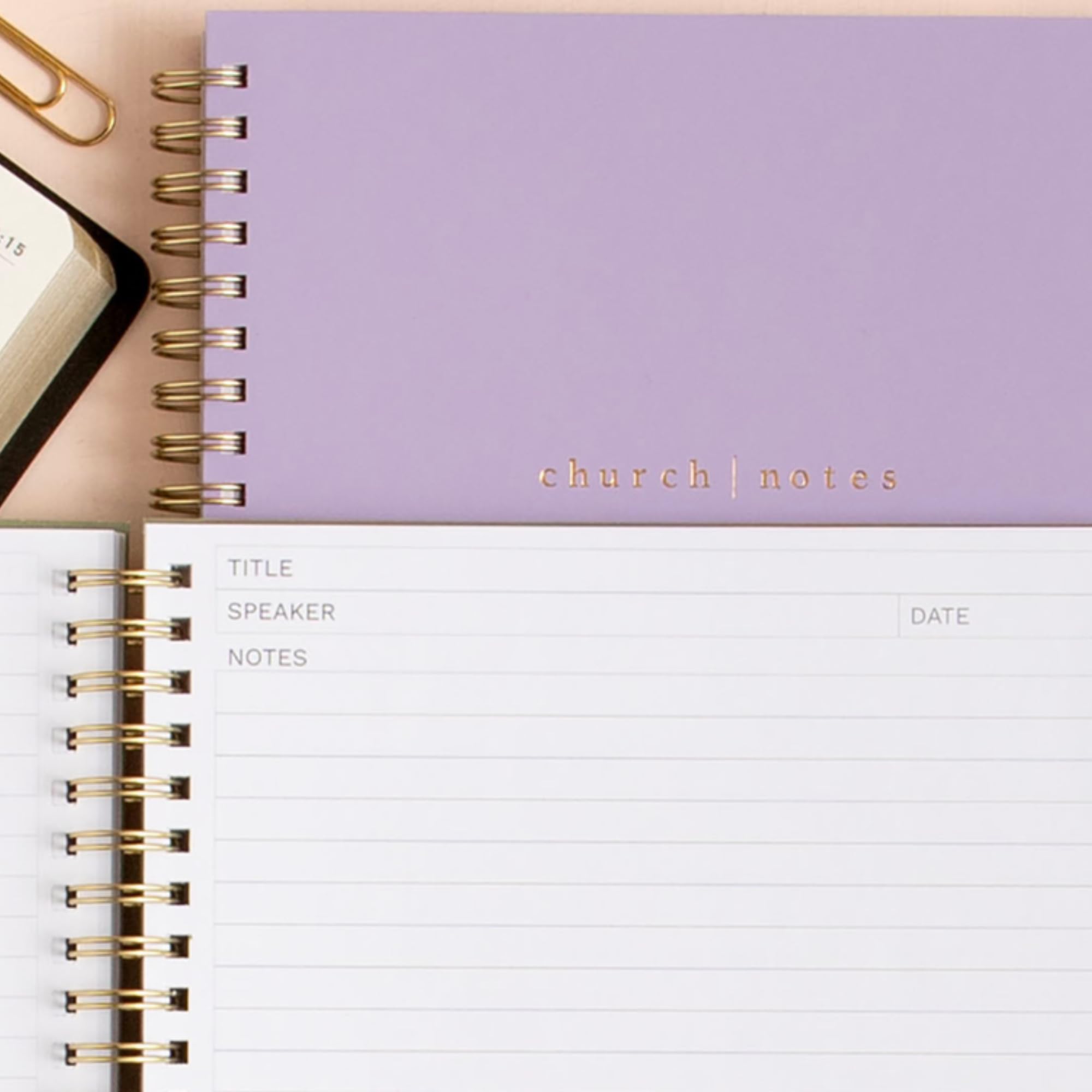 Church Notes Lilac Notebook with Maps - Bible Journal for Women, Sermon Notes Notebook, Journal, Christian Notebook, Bible Study Notebook, Christian Journal, Notebook