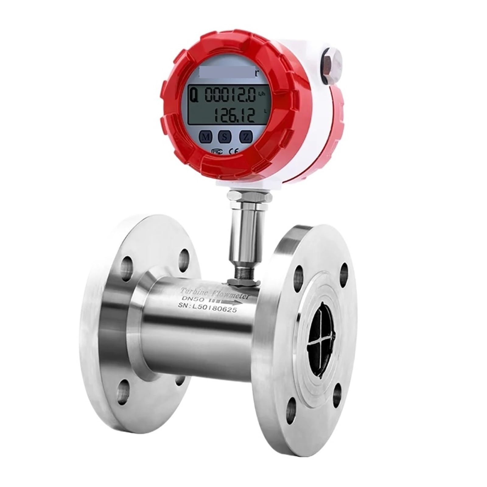KSZHZYMGX 4-20mA Pulse Turbine Flow Meter Flowmeter(DN50)
