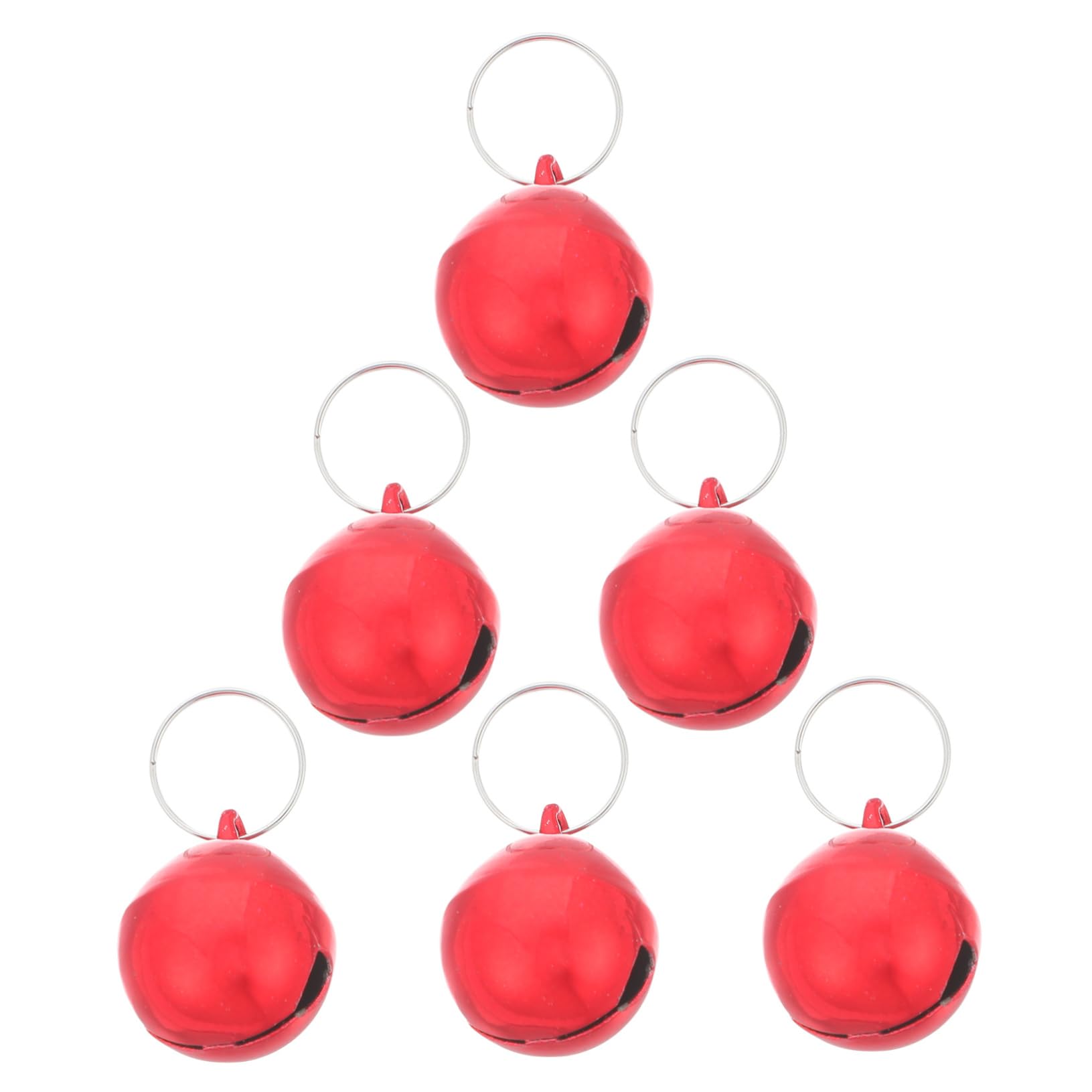 Happyyami 6Pcs Pet Bells for Dogs and Cats Durable Charm Bells with Sound Easy to Attach for Collars for Daily Use and DIY Crafts