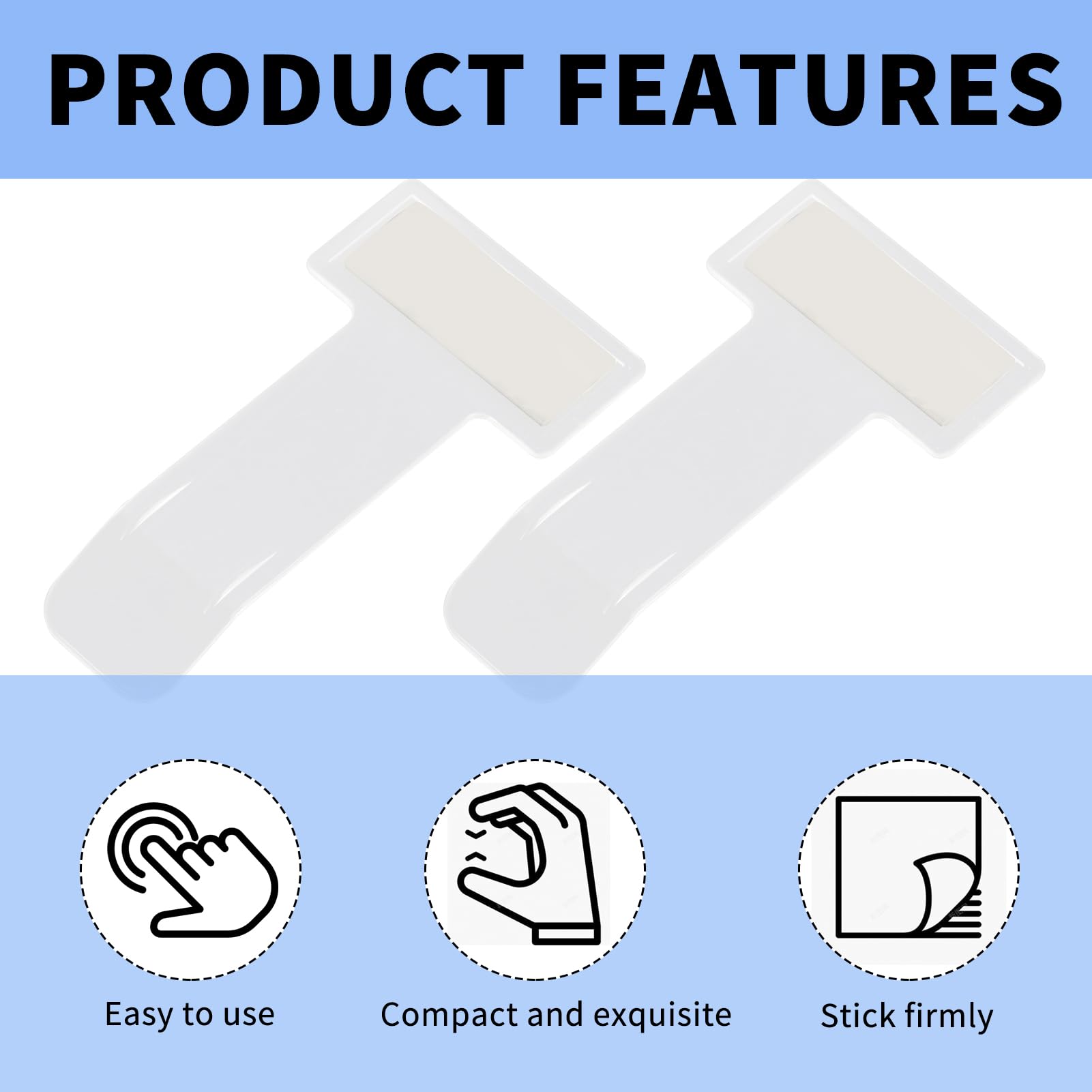 10 Unidades Porta para Auto, Clip Transparente de Parabrisas Coche, Portadocumentos para Auto, Soporte de Tickets para Coche, Pinza Adhesiva para Ticket Parking, Car Ticket Holder