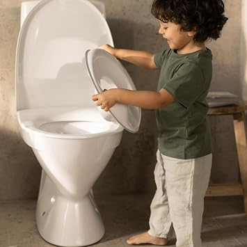 BabyBjorn Toilet Training Seat, White/Grey
