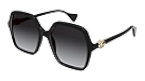 Square Sunglasses GG1072S 001 Black/Gold 56mm 1072