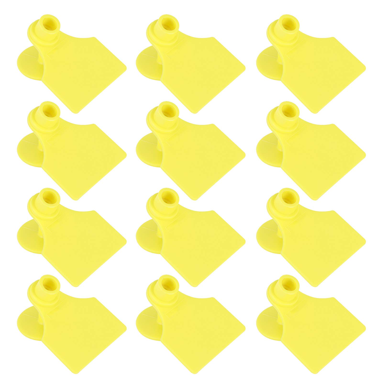 Ohrmarke Ohrmarke Gelb Pp 20 Set Nutztierkennzeichnung Blanko Ohrmarke für Ziegen Schafe Rinder Kühe Schweine Hofbedarf (S 18,5 x 10,2 x 2,6 Zoll)