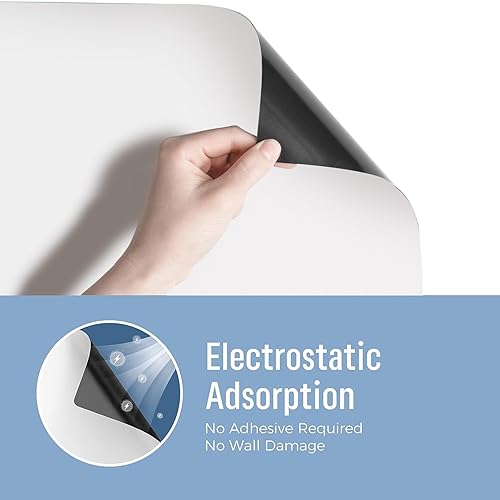 Miniatura 7 de Pizarra blanca magnética de borrado en seco para refrigerador, paquete de 2 pizarras blancas para refrigerador de 16 x 12 pulgadas, pizarra