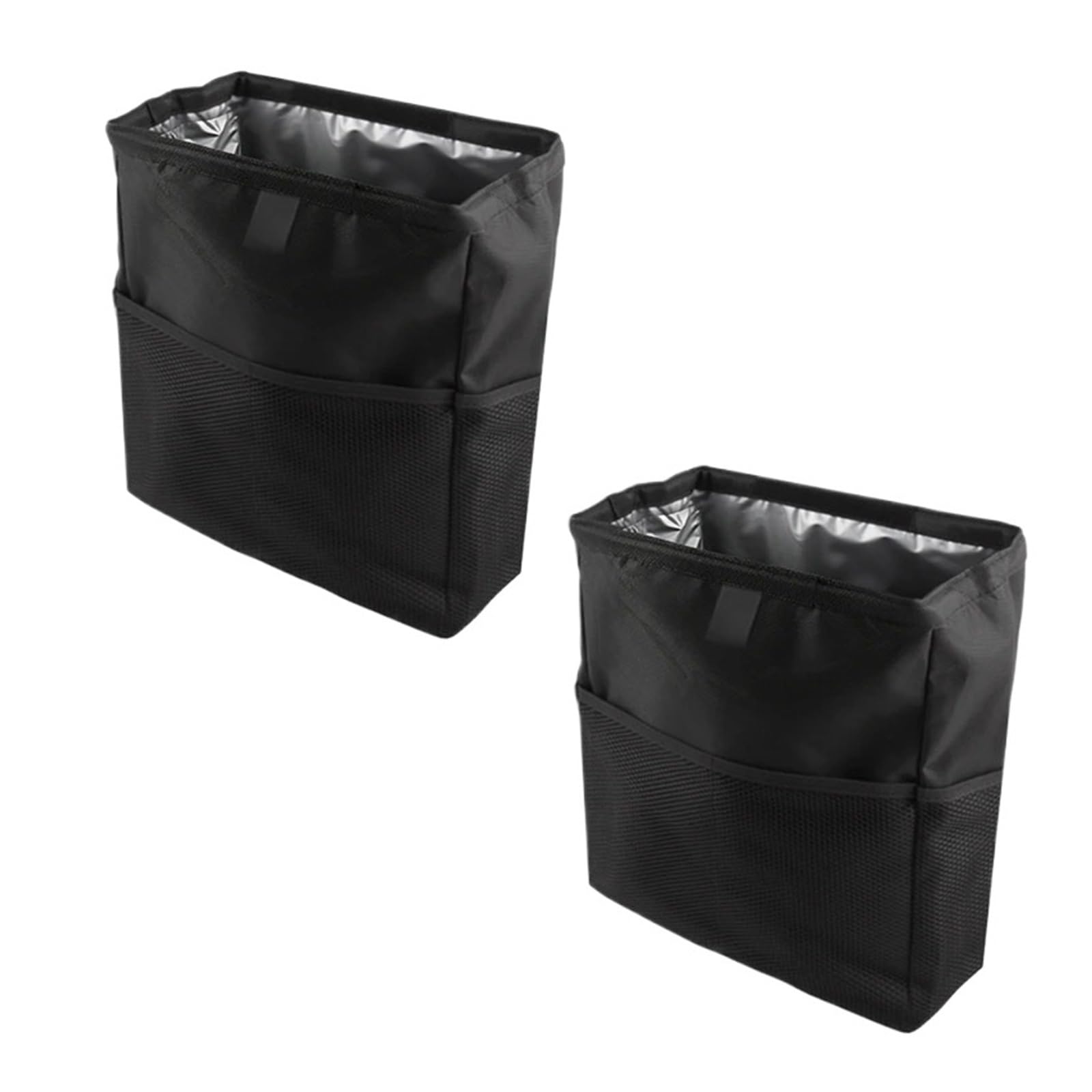 TNTGEBFVBG Car Bin Multifunctional Car Seat Back Organizer, Insulated Cooler Bag & Trash Bin, Waterproof Storage Pocket Cars Rubbish Bins(2pcs black)