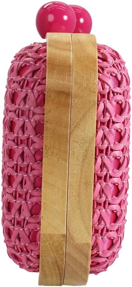 Women Straw Clutch Purse Handwoven Summer Evening Bag Beach Straw Handbag Wedding Party Clutch Bag Wicker Purse
