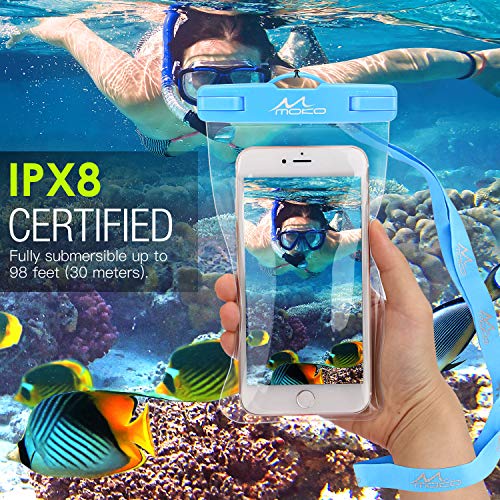 image for MoKo Waterproof Phone Pouch [2 Pack], Underwater Phone Case Dry Bag wi