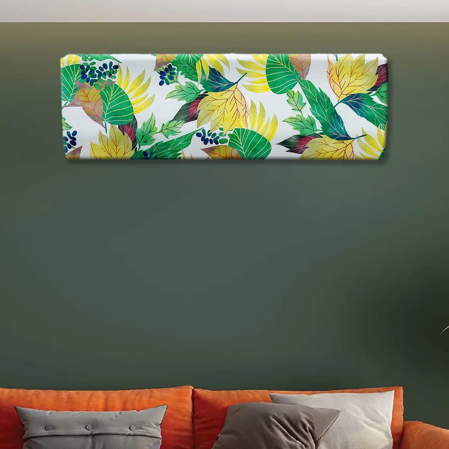 Kuber Industries AC Cover|Attractive Leaf Print 1.5 Ton|All Weather Friendly|Stretchable Fabric & Elastic Closure, (Green) (B0BBLXJF45) Amazon Price History, Amazon Price Tracker