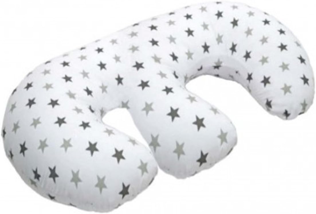 cuddles collection twin nursing pillow - Silver Stars