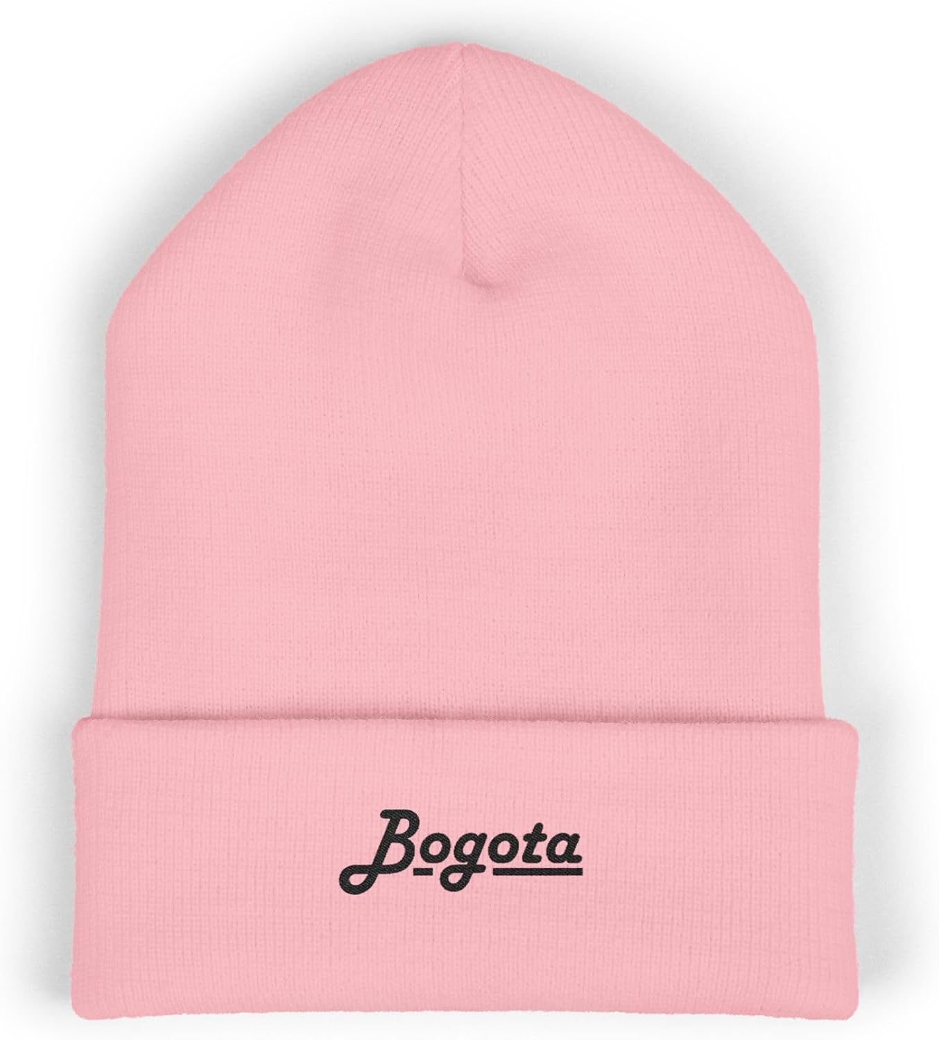 Premium Classic Cuffed Beanie Hat 'Bogota' with Embroidery Message