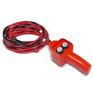 RUGCEL WINCH Winch Hand Control Assembly for Rated Pulling 1500lbs to 5000lbs 12V Electric Winch, Winch Hand-held Control Replacement (Red)