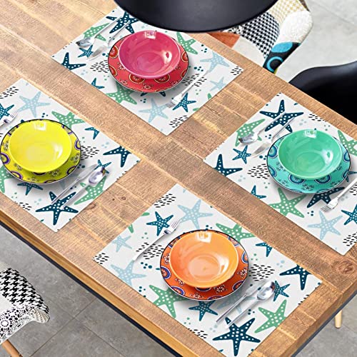 Set de table étoile de mer résistant à la chaleur et lavable pour décoration table - 8