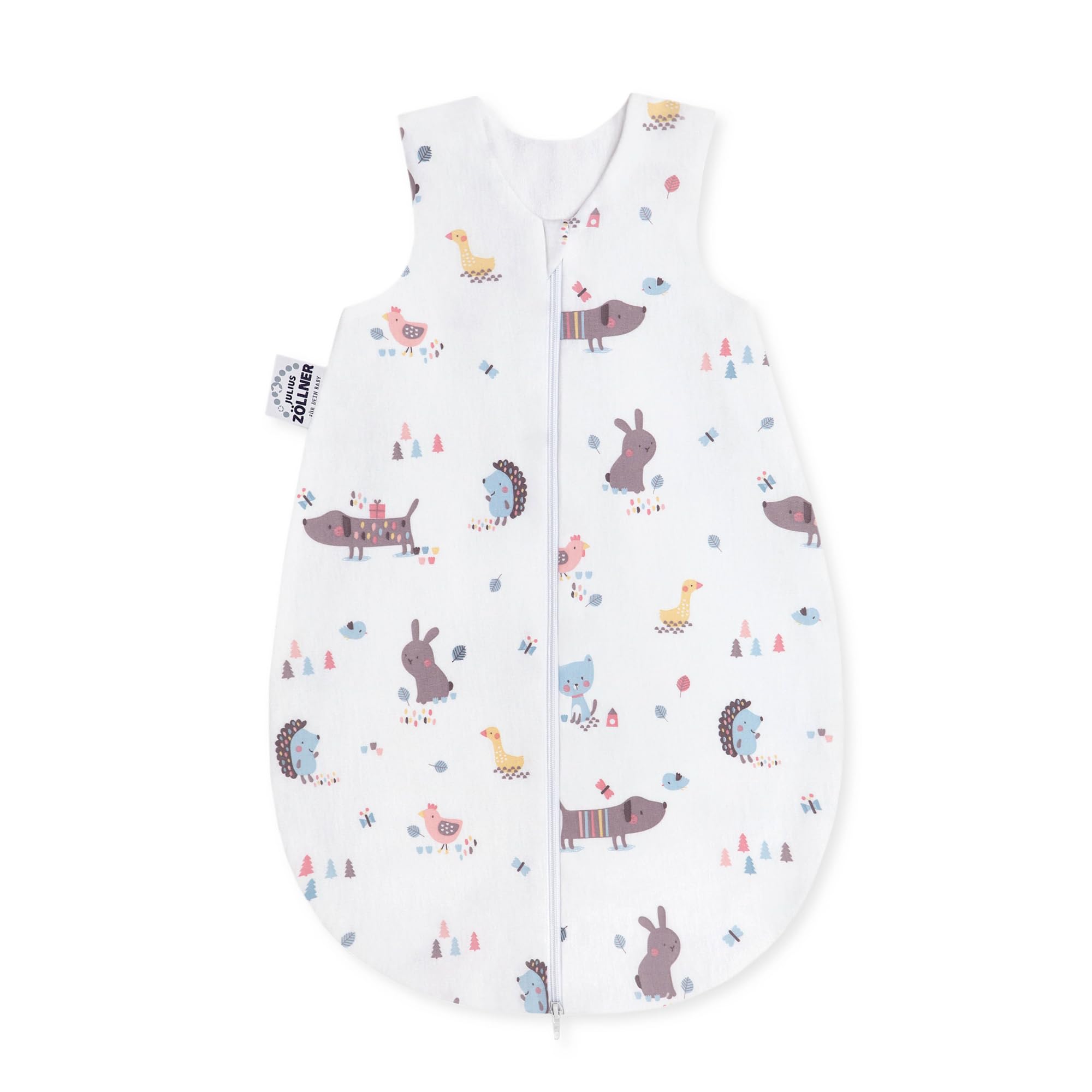 Julius Zöllner Baby Boys' Sleeping Bag multicolour Crazy Animals 2-4 Monate / Größe 56/62