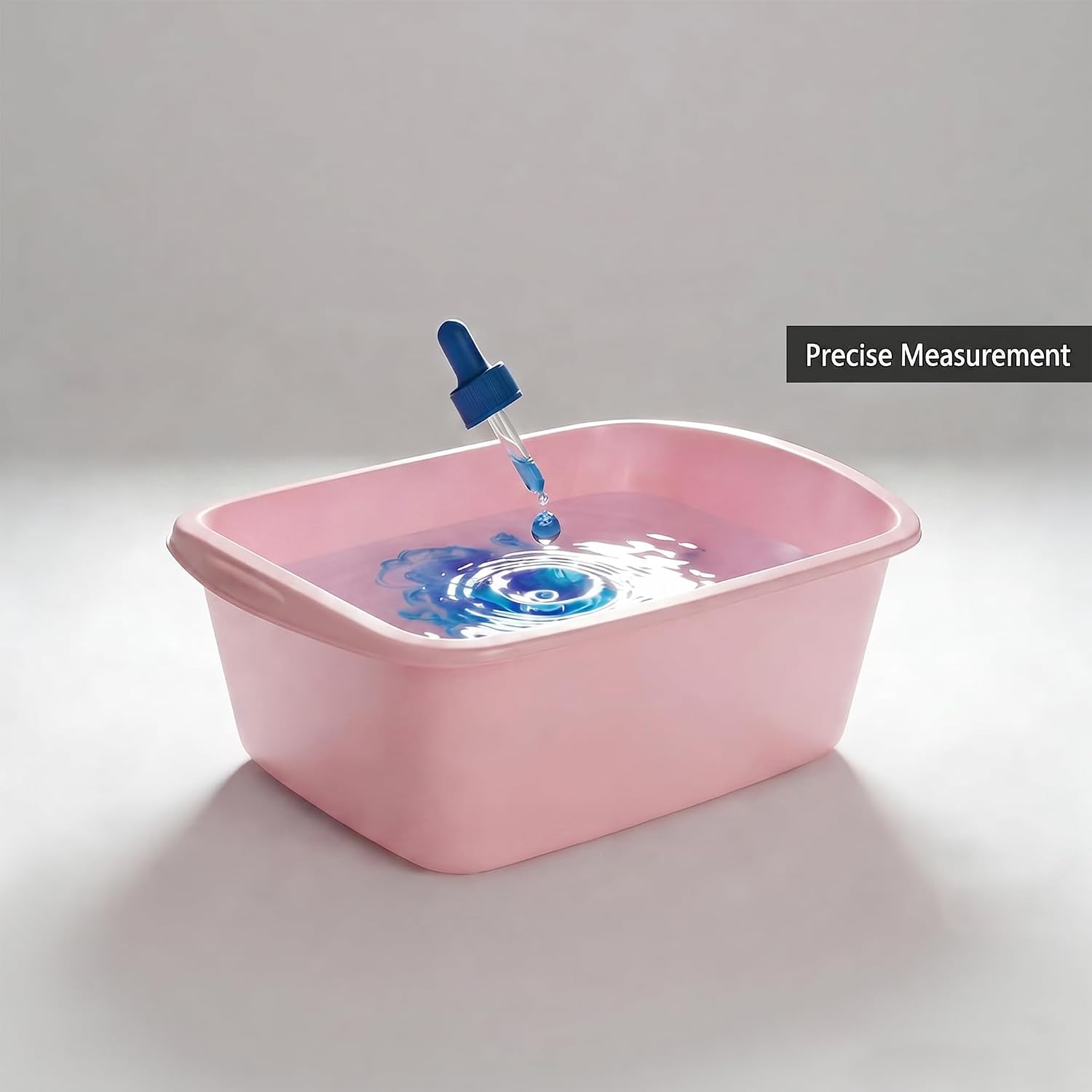 10 Pack Wash Basins 7 Quart Rectangular Plastic Tubs Pink