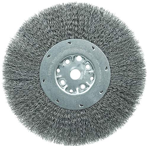 Image of Weiler 01518 10 inch Maximum Density Crimped Wire Wheel.014 Steel Fill, 3 /4 inch Arbor Hole, Made in The USA (Pack of 2)