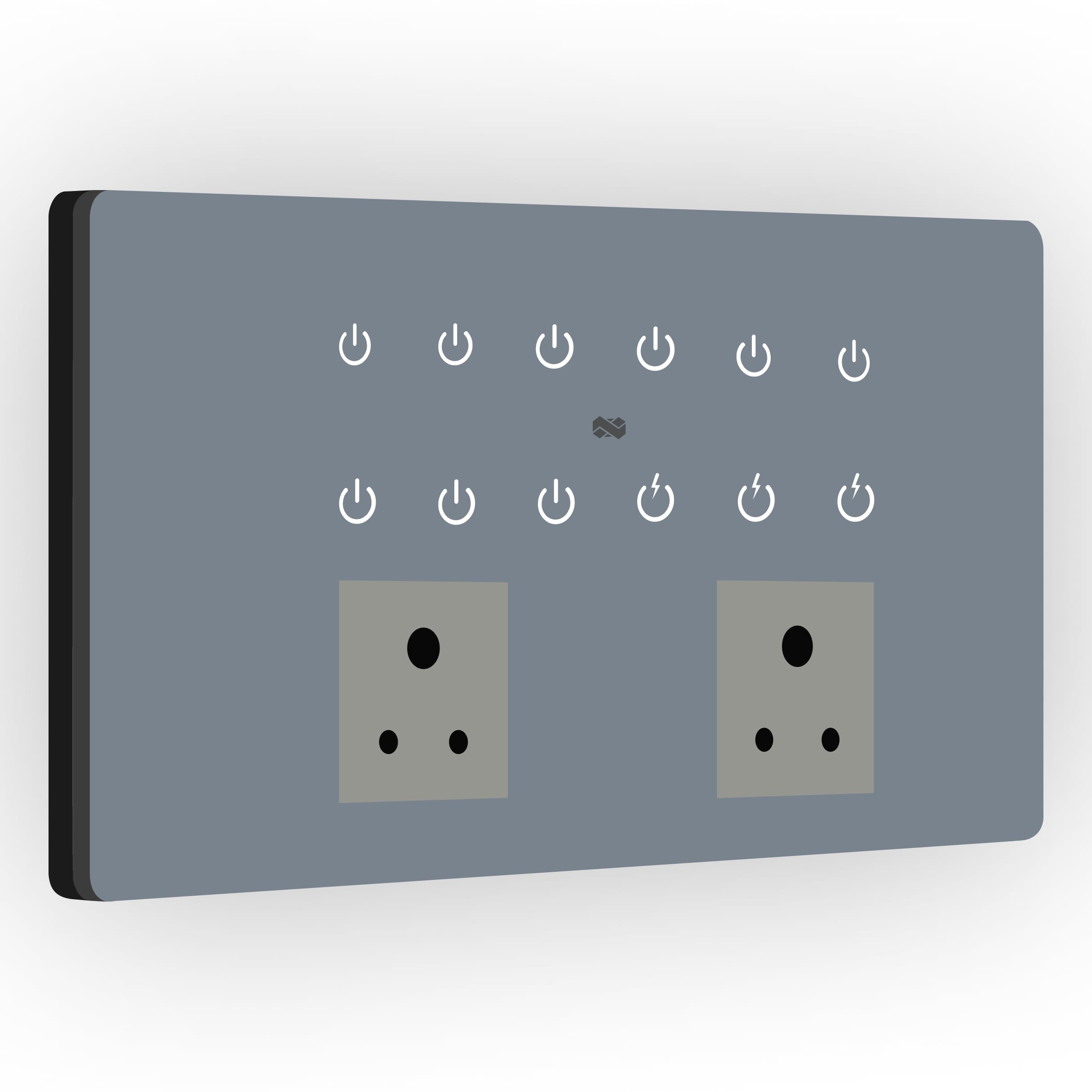 IOTICS Smart Wifi Switch Board: 12 x Switch & 2 Smart Plug Module. Touch Control, Remote, App Control. Voice Control with Alexa & Assistant. Smart Touch Switch Board For Home Automation (Grey)-picture-14