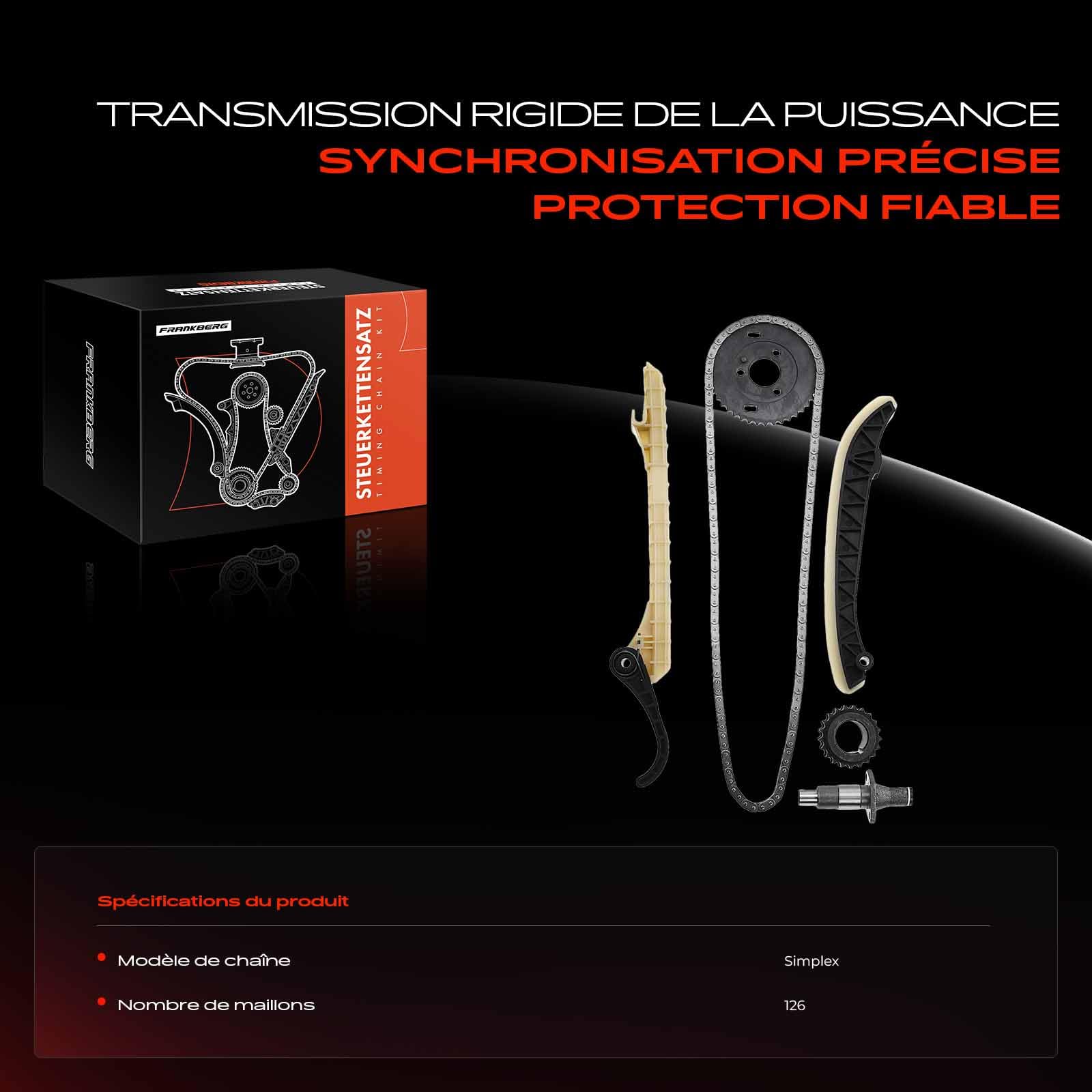 Frankberg Kit de chaîne de distribution 0009931176