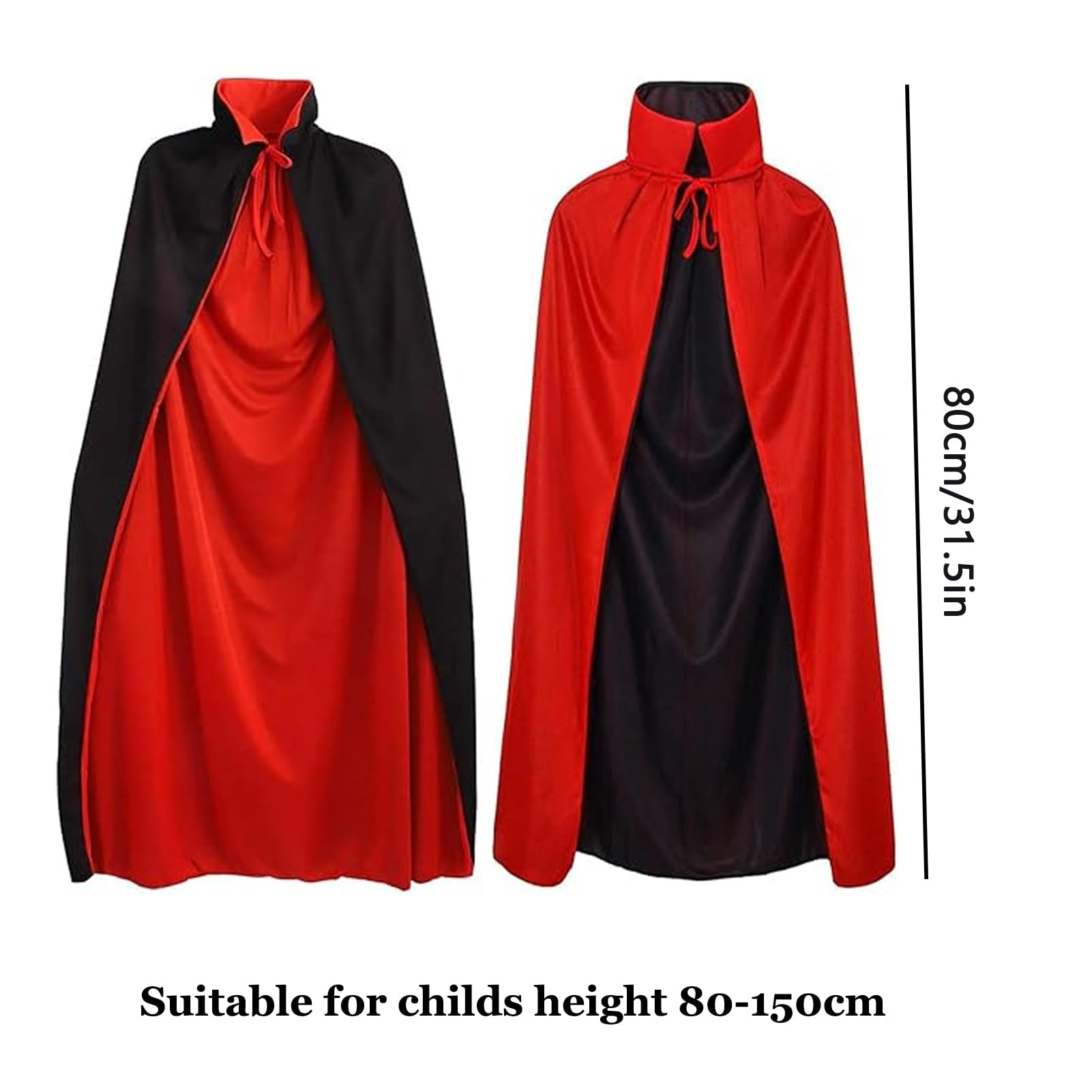 Aleshime Girls The Worst Witch Costume, Childs World Book Day Fancy Dress School Witch Costume, Black Cape, Wizard Hat, Wand - Image 3