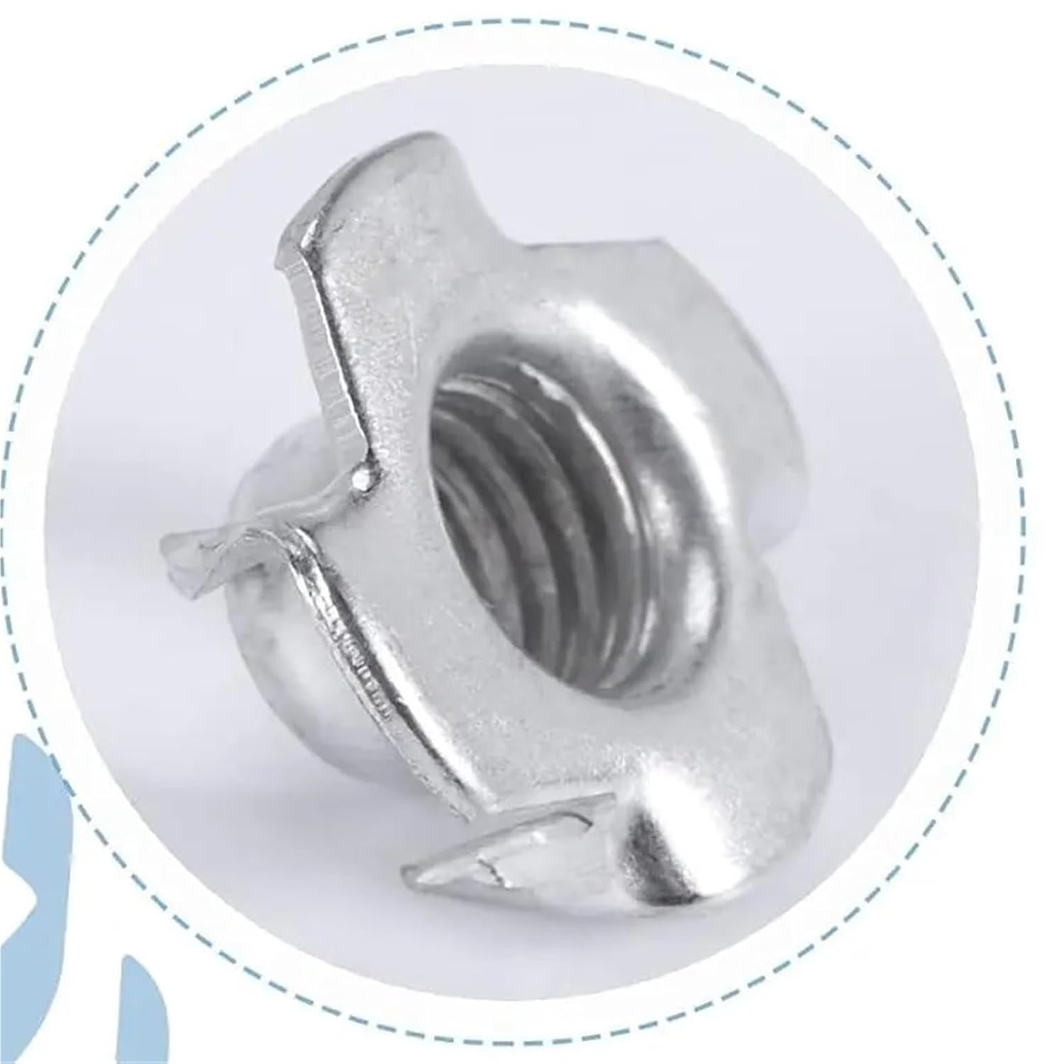 T Nuts 90pcs Woodworking Tools Four Prong Furniture T Nut Inserts Zinc Plated