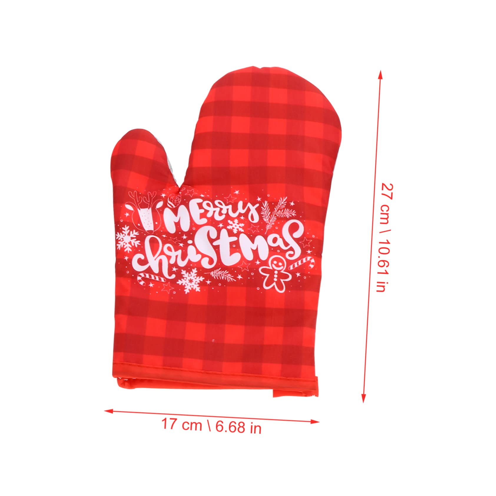 MAGICLULU 6 Sets Mikrowellenhandschuhe Ofenhandschuhe Ofenhandschuhe Weihnachtsofenhandschuh Und Topflappen Fäustlinge Doppelte Küchenhandschuhe Ofenmaske Weihnachtsanzüge Bedruckte