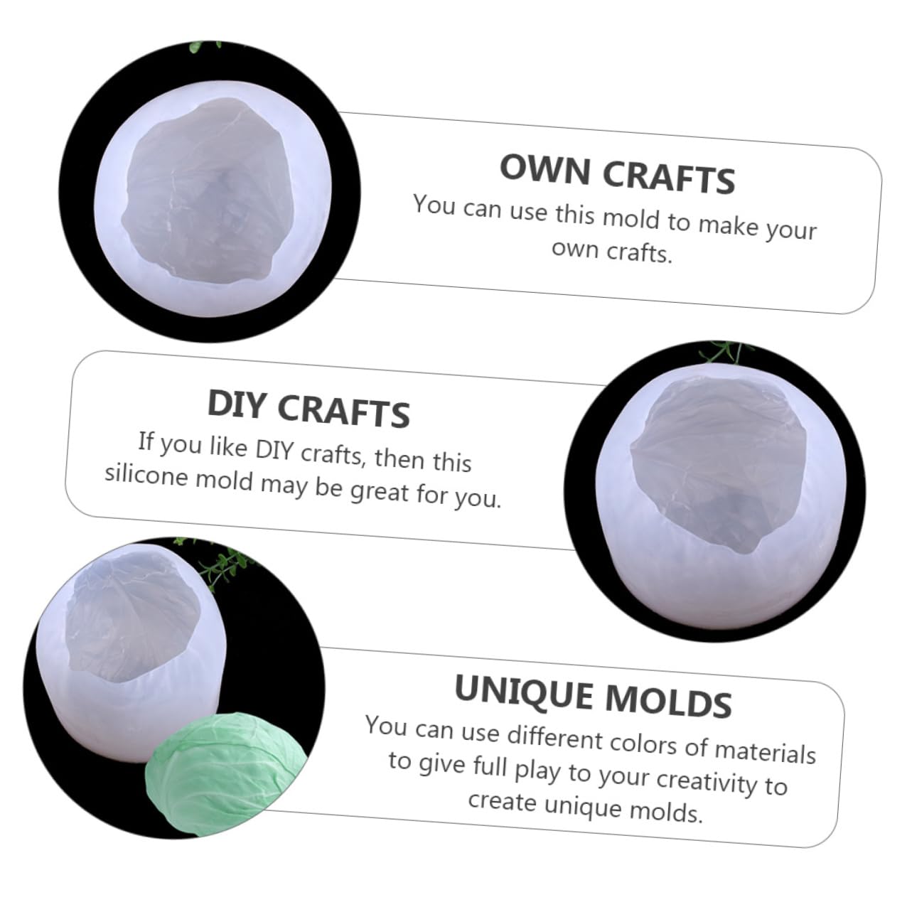 LALAFINA Moule Silicone pour Fabrication Décorations Moule à Gâteau DIY Loisirs Créatifs Faits Main