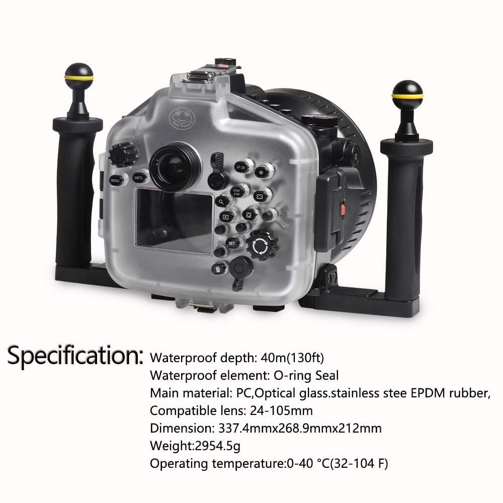 Canon EOS D60 箱付ケース付き Amazon | Seafrogs 60D II [40M/130FT] 水中カメラケース Canon EOS-6D