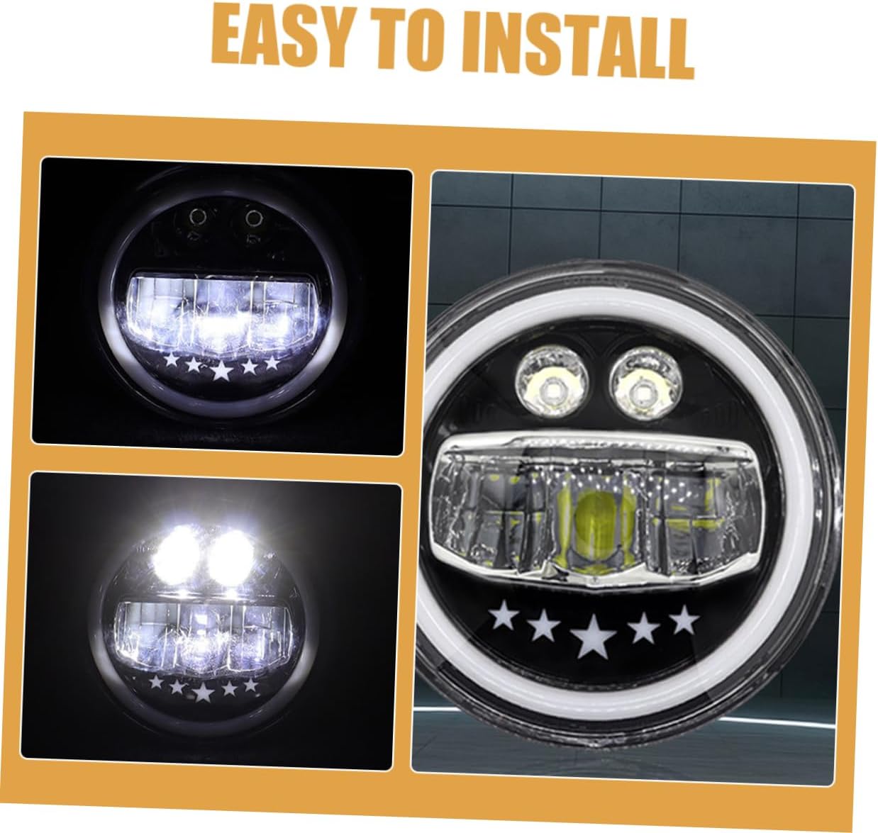 Healifty 五芒星 バイクの オートバイ用 オートバイのドライビング