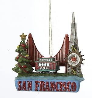 Kurt Adler City Travel San Francisco Ornament, 3.5-Inch